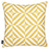 Yellow And White Geometric Squares Decorative Throw Pillow Cover