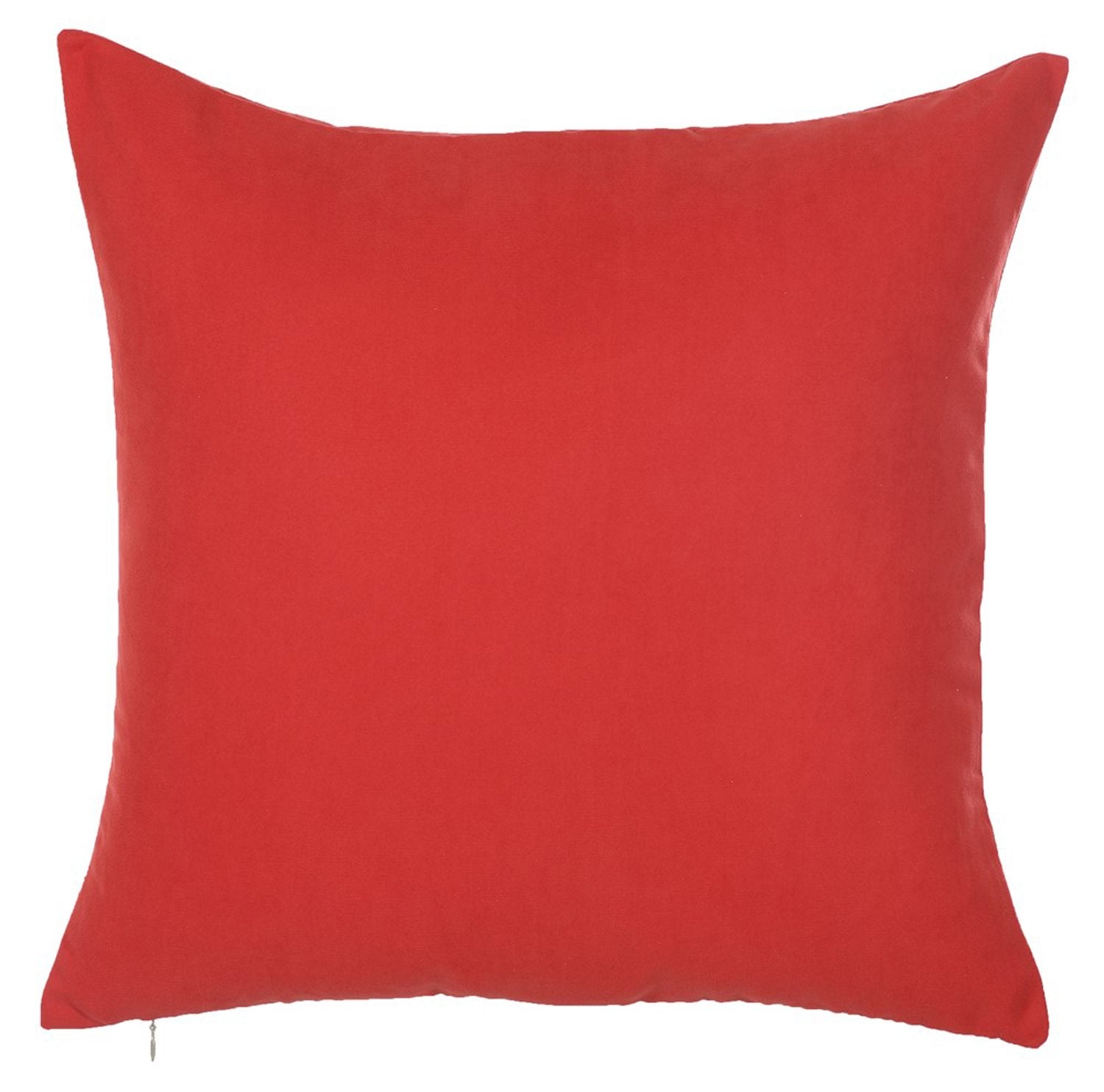 Gold And Red Center Star Decorative Throw Pillow Cover