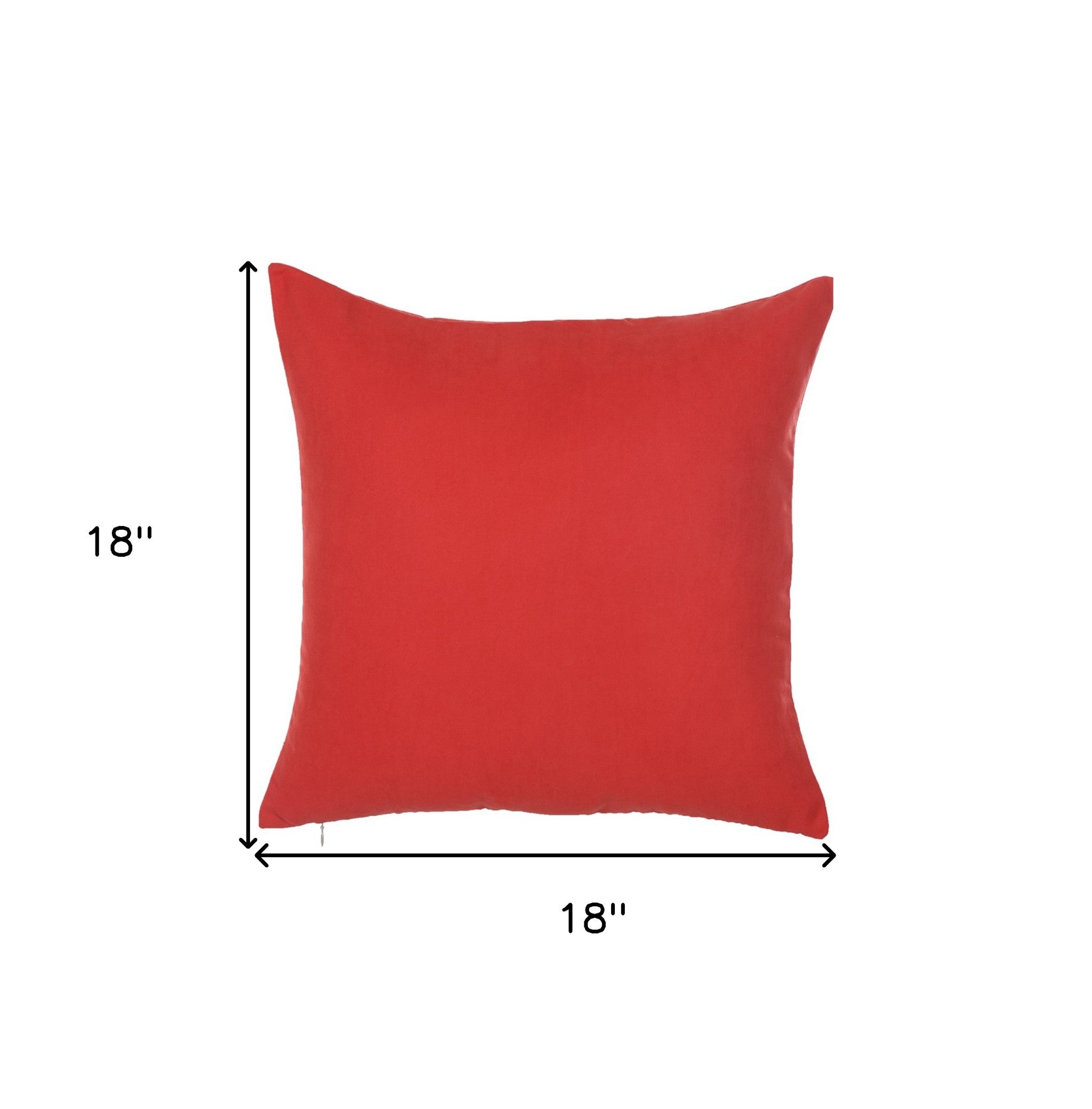 Gold And Red Center Star Decorative Throw Pillow Cover