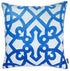 Blue Trellis Decorative Throw Pillow Cover Printed