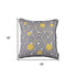 18"X18" Scandi Square Geo Printed Decorative Throw Pillow Cover