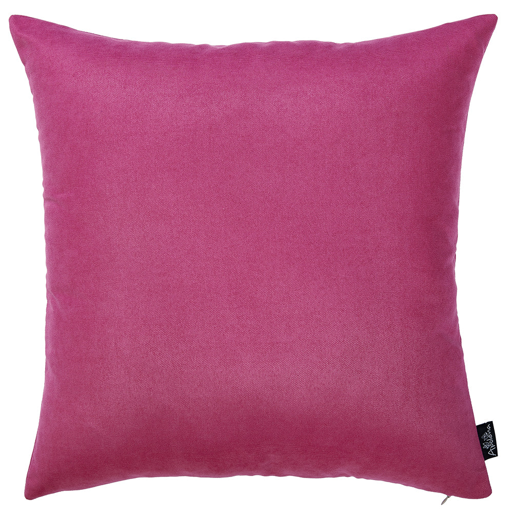 Set Of 2 Pink Brushed Twill Decorative Throw Pillow Covers