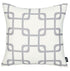 Gray And White Geometric Squares Decorative Throw Pillow Cover