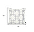 Gray And White Geometric Squares Decorative Throw Pillow Cover