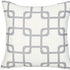 Gray And White Geometric Squares Decorative Throw Pillow Cover