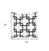 Black And White Geometric Squares Decorative Throw Pillow Cover