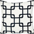 Black And White Geometric Squares Decorative Throw Pillow Cover