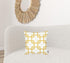 Yellow And White Geometric Squares Decorative Throw Pillow Cover