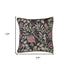 17"X 17" Jacquard Artistic Leaf Decorative Throw Pillow Cover