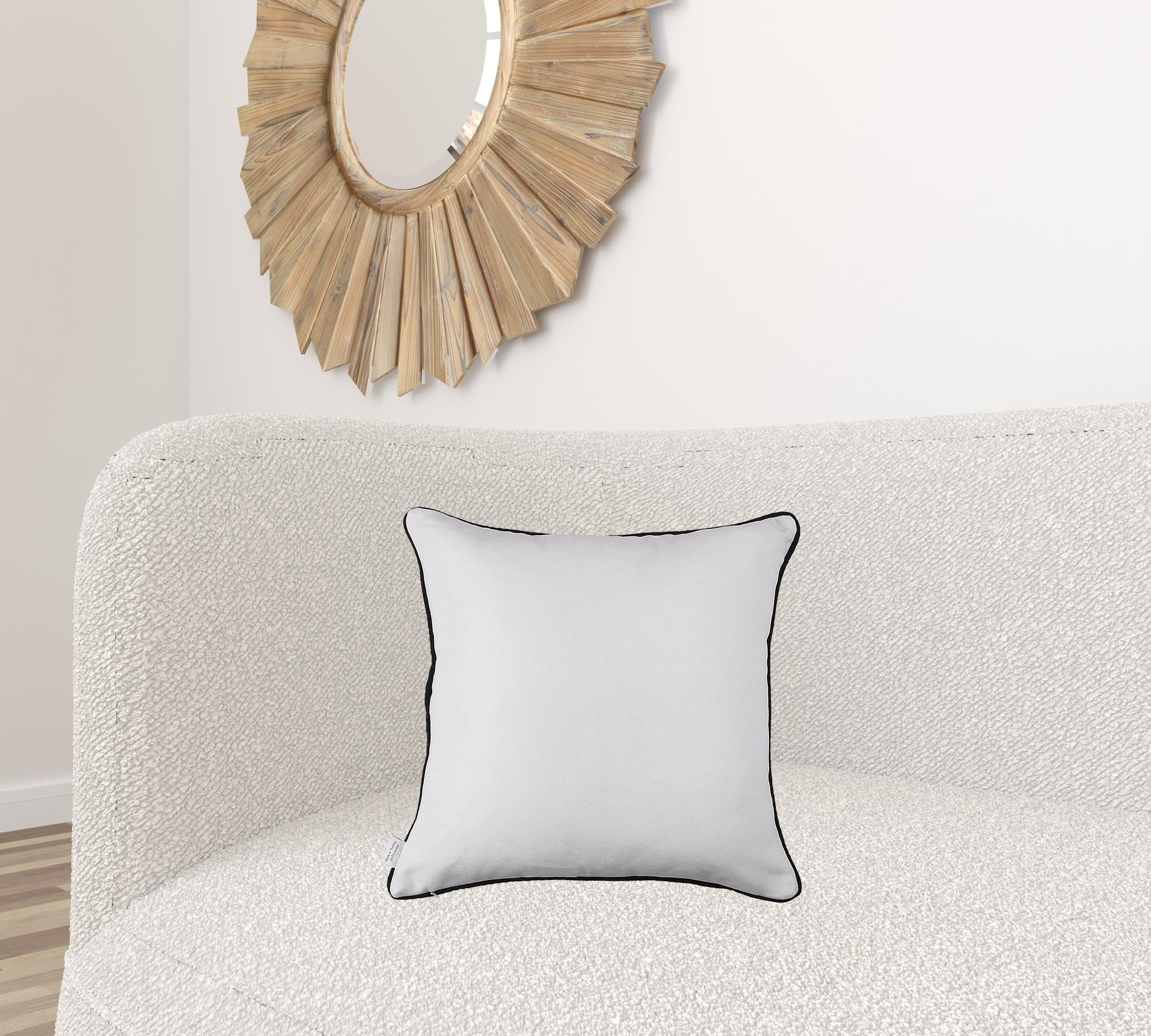 Black And White Happy Just Do Your Best Throw Pillow Cove