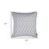 Grey Jacquard Circle Decorative Throw Pillow Cover