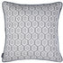 Grey Jacquard Circle Decorative Throw Pillow Cover