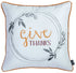 Give Thanks Square Printed Decorative Throw Pillow Cover