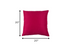 Set Of 2 Pink Brushed Twill Decorative Throw Pillow Covers