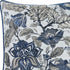 Blue Jacquard Iris Weave Decorative Throw Pillow Cover