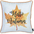 18"X 18" Thanksgiving Leaf Quote Decorative Throw Pillow Cover