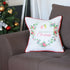 Merry Christmas Wreath Square Decorative Throw Pillow Cover