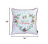 Merry Christmas Wreath Square Decorative Throw Pillow Cover