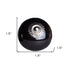 1.5" X 1.5" X 1.5" Ceramic Metal Black 8 Pack Knob