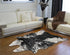 S&P Black White Animal Print Area Rug