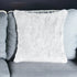 18" White Wool Throw Pillow