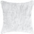 5" X 18" X 18" 100% Natural Rabbit Fur White Pillow