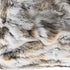 5" X 18" X 18" 100% Natural Rabbit Fur Tan And White Pillow