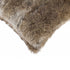 5" X 18" X 18" 100% Natural Rabbit Fur Hazelnut Pillow