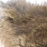 5" X 18" X 18" 100% Natural Rabbit Fur Hazelnut Pillow