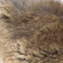 5" X 18" X 18" 100% Natural Rabbit Fur Hazelnut Pillow