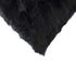 5" X 12" X 20" 100% Natural Rabbit Fur Black Pillow