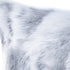 5" X 12" X 20" 100% Natural Rabbit Fur Grey Pillow