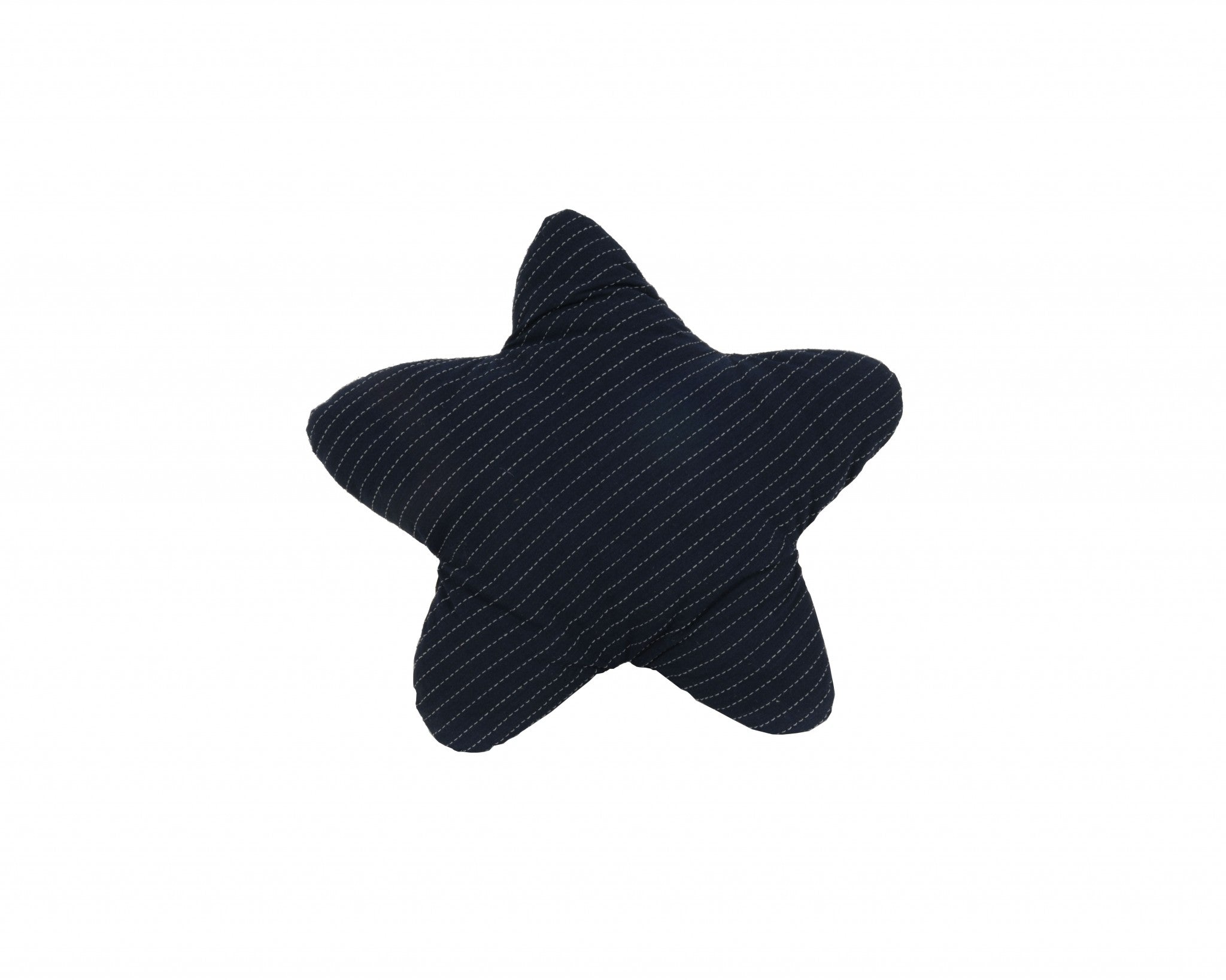 Blue With White 3D Shape Star Pillow