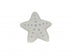 White With Blue Three Dimensional Star Shaped Pillow