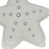 White With Blue Three Dimensional Star Shaped Pillow