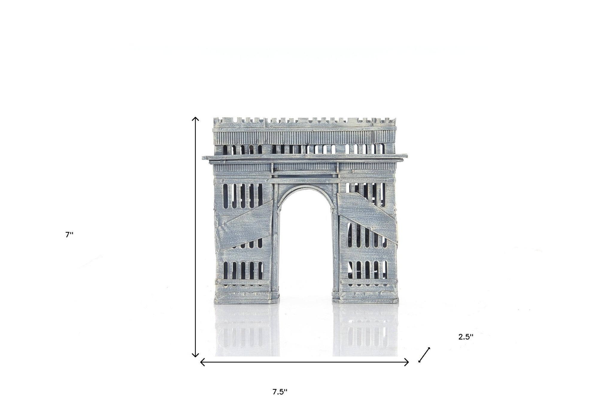2.5" X 7.5" X 7" Arc De Triomphe Saving Box