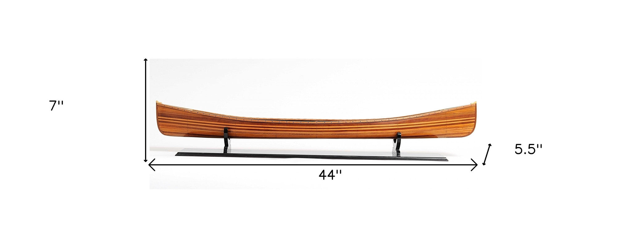 7" X 44" X 5.5" Canoe Model