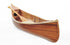 20.25" X 70.5" X 15" Wooden Canoe With Ribs Matte Finish