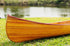 28.5" X 144" X 21" Wooden Canoe With Ribs Curved Bow