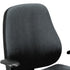 Charcoal and Black Adjustable Swivel Fabric Rolling Office Chair