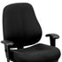 Charcoal and Black Adjustable Swivel Fabric Rolling Office Chair