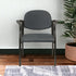 Set of Two Gray and Black Fabric Office Chair