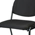 Set of Two Black Fabric Office Chair