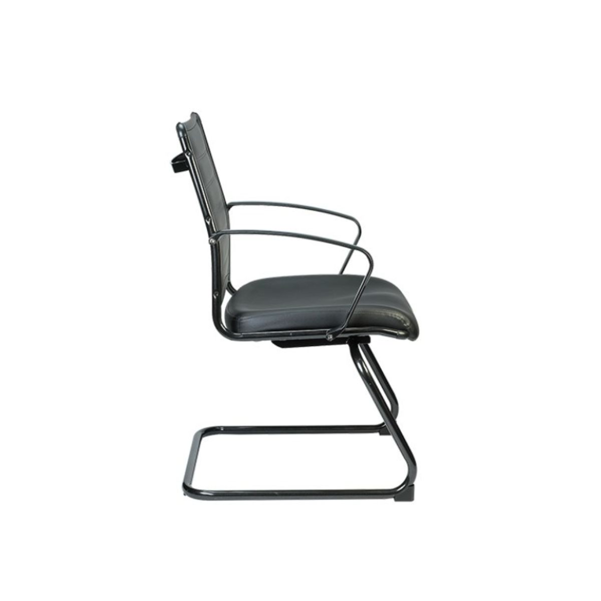 Black Faux Leather Office Chair