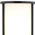 Black Wood Finish Floor Lamp With Circular Storage Shelves