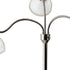 69" Gold Three Light Tree Floor Lamp With Clear Bowl Shade