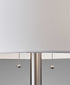 Classic Brushed Steel Metal Table Lamp