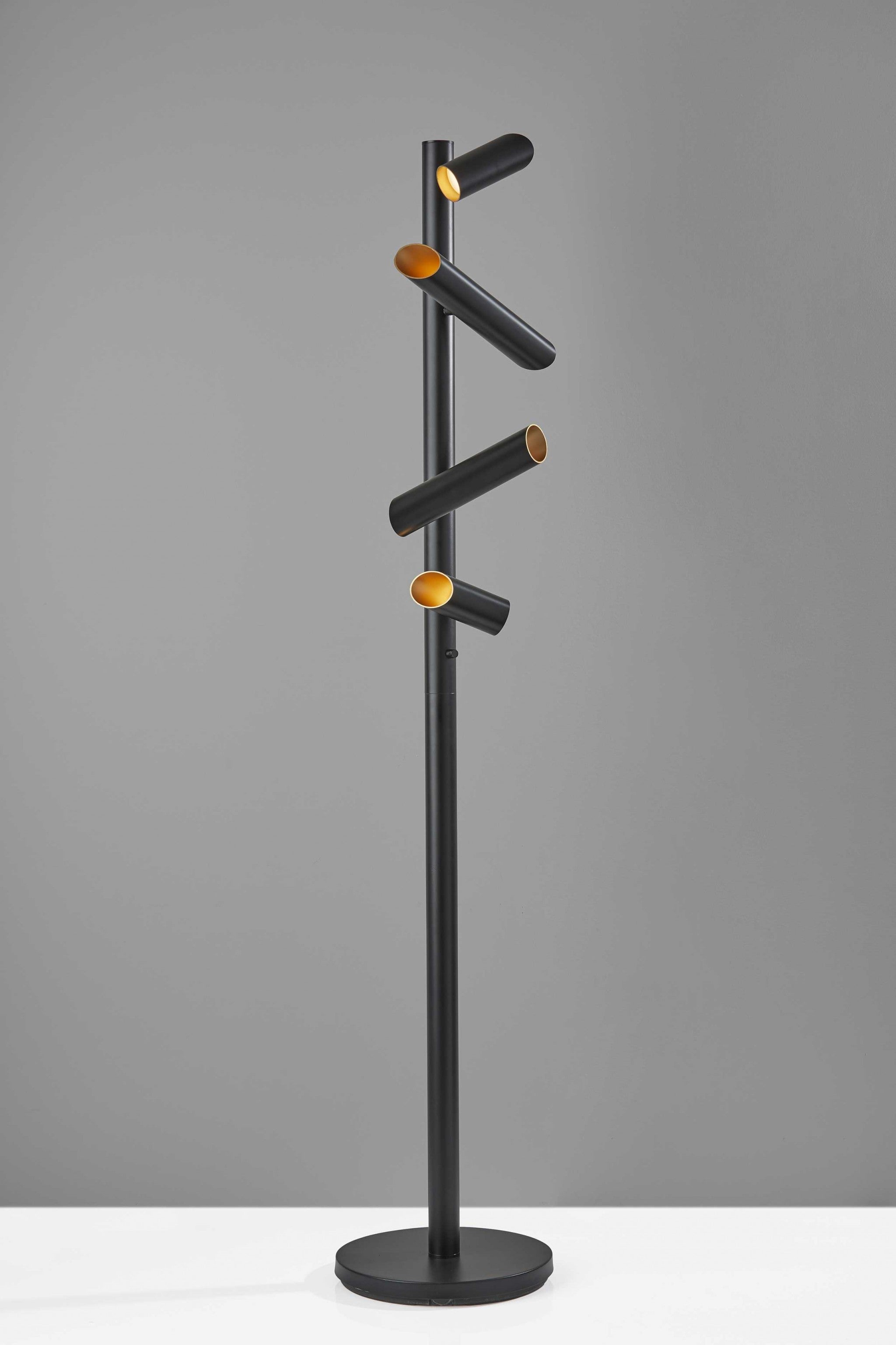 This Way That Way Black Metal Led Floor Lamp