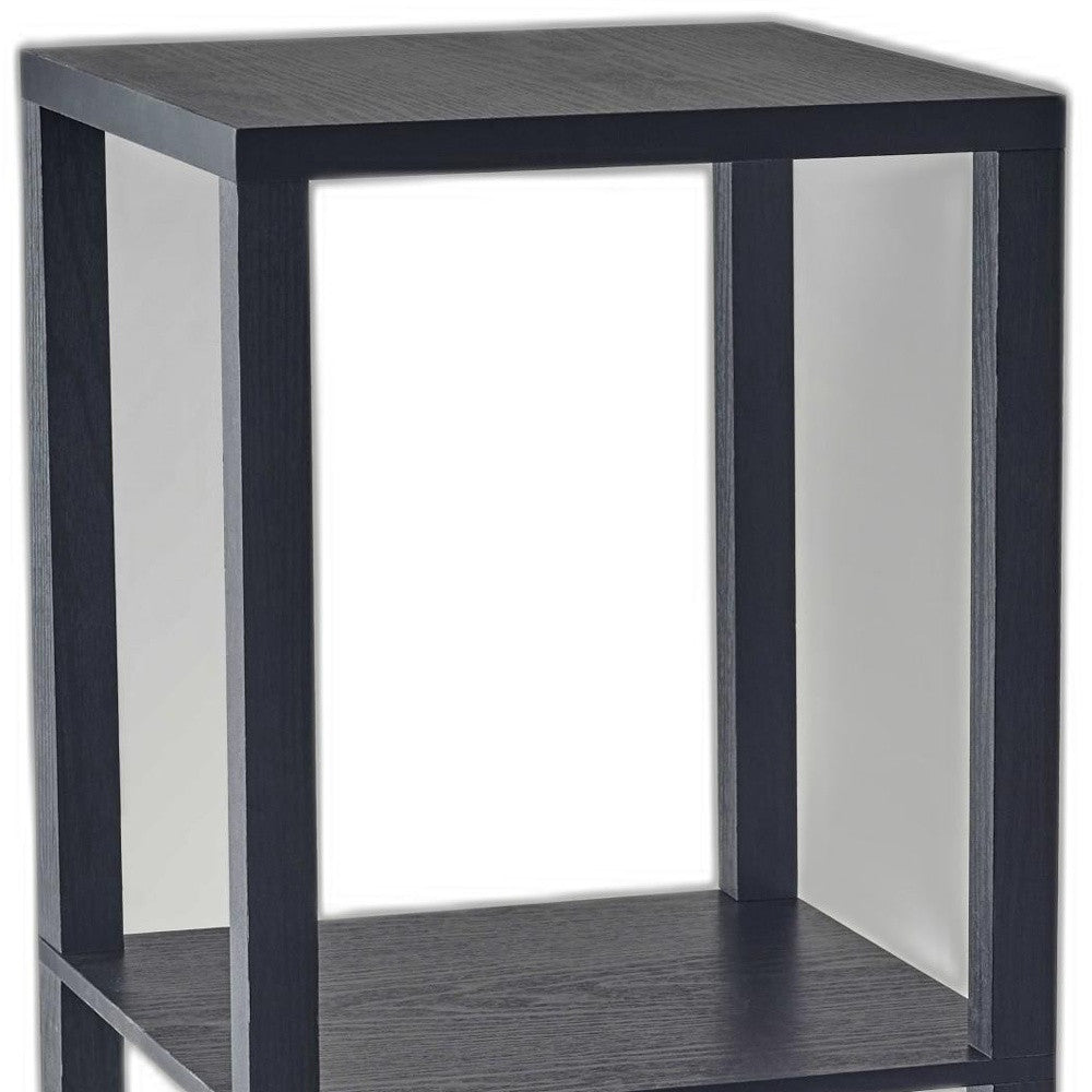 28" H Basic Black Book Case End Table