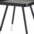 21" Black Solid Wood End Table